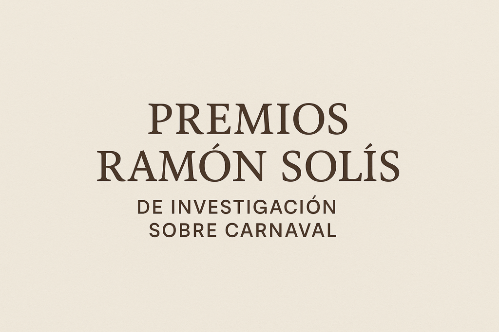 IMG Premios Ramón Solís de Investigación sobre Carnaval